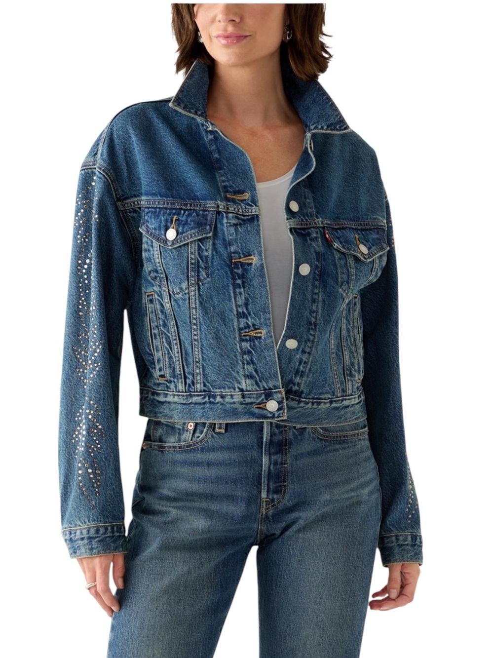 Levi’s Shrunken 90’s Bling Solargenic Trucker Jacket